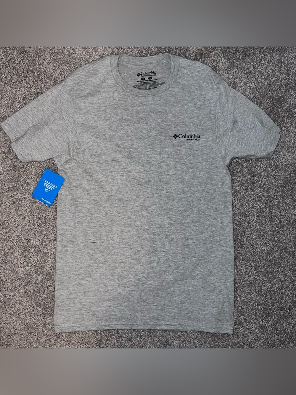 Columbia Men’s Gray Heather Short Sleeve Crew Tee
